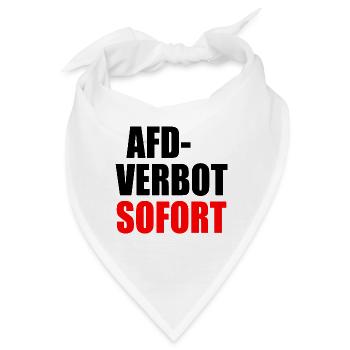 Afd verbot sofort - Bandana - Weiß - Vorne