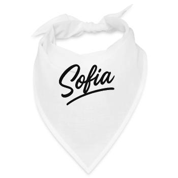 Sofia Signaturhandlettering - Bandana - Weiß - Vorne