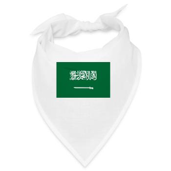 Nationalflagge von Saudi-Arabien - Bandana - Weiß - Vorne