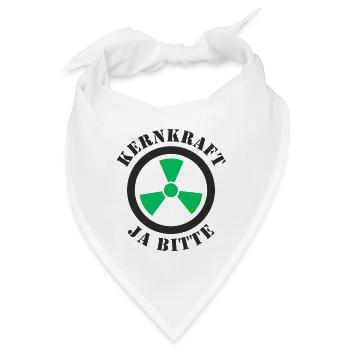 Kernkraft, Ja bitte - Bandana - Weiß - Vorne