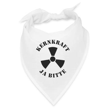 Kernkraft, Ja bitte - Bandana - Weiß - Vorne