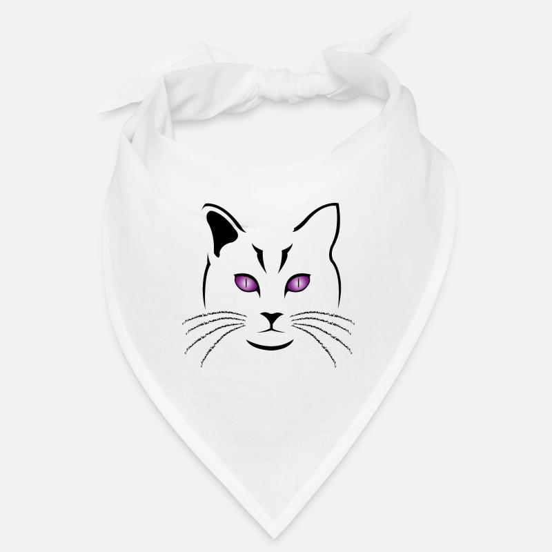 CHAT -TETE DE CHAT STYLISEE Bandana