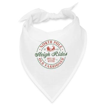 Schlittenfahrten am Nordpol - Bandana - Weiß - Vorne