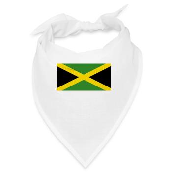 Nationalflagge von Jamaika - Bandana - Weiß - Vorne