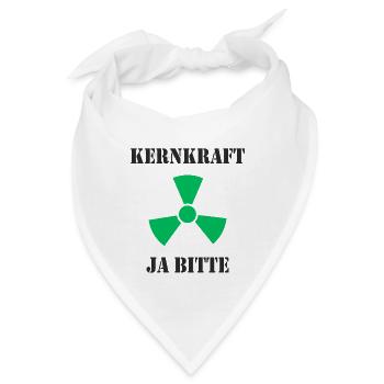Kernkraft, Ja bitte - Bandana - Weiß - Vorne