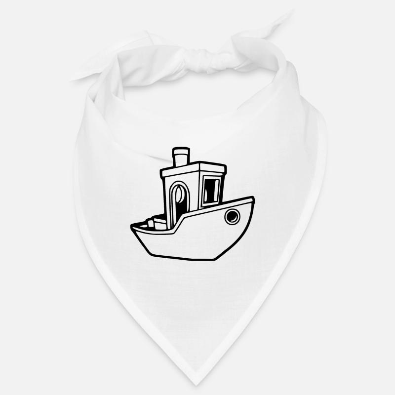 Benchy Boat - 3D Druck Design [black] Bandana