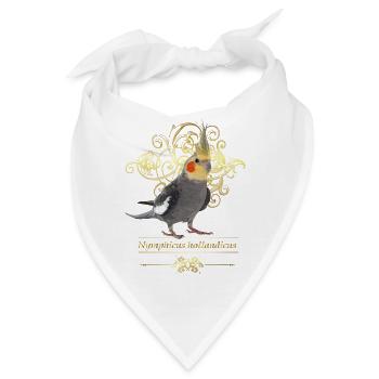 Nympha Kakadu - Bandana - Weiß - Vorne