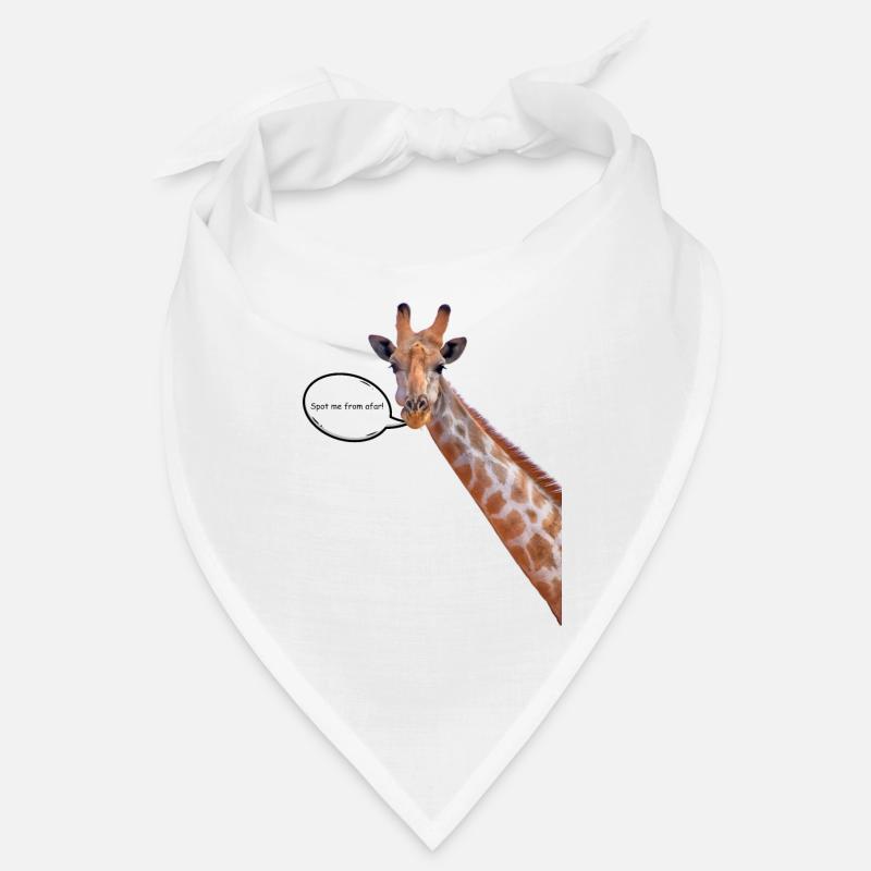 « Repérez-moi de loin! » Conception de T-shirt Girafe Bandana