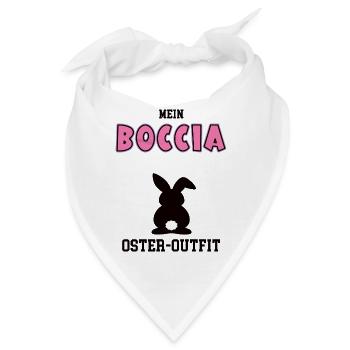 Boccia Oster Outfit Ostergeschenk Bocciaspielerin - Bandana - Weiß - Vorne