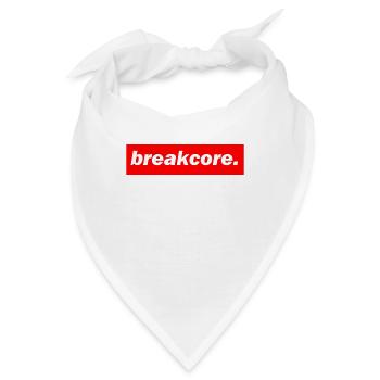 techno mischpult red bass bpm breakcore - Bandana - Weiß - Vorne