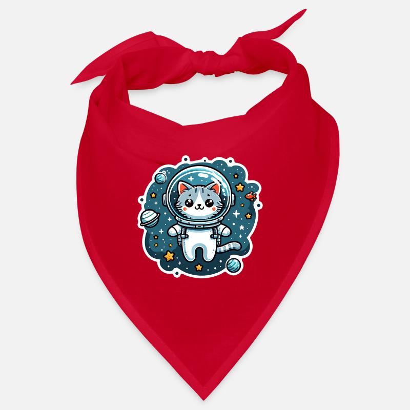 Petit chat mignon comme astronaute astronaute Bandana