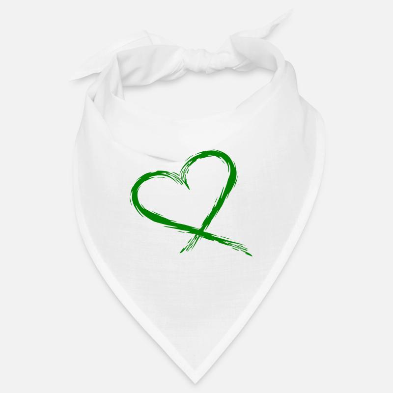 Vecteur de conception de coeur Bandana
