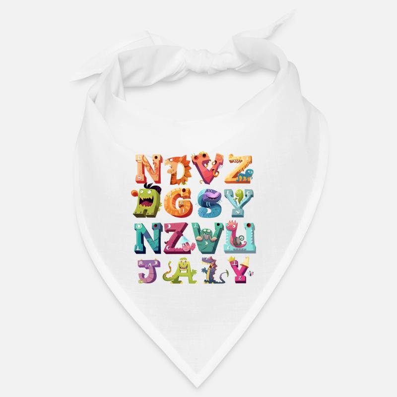Alphabet ABC Tier lernen Kindergärtnerin Bandana
