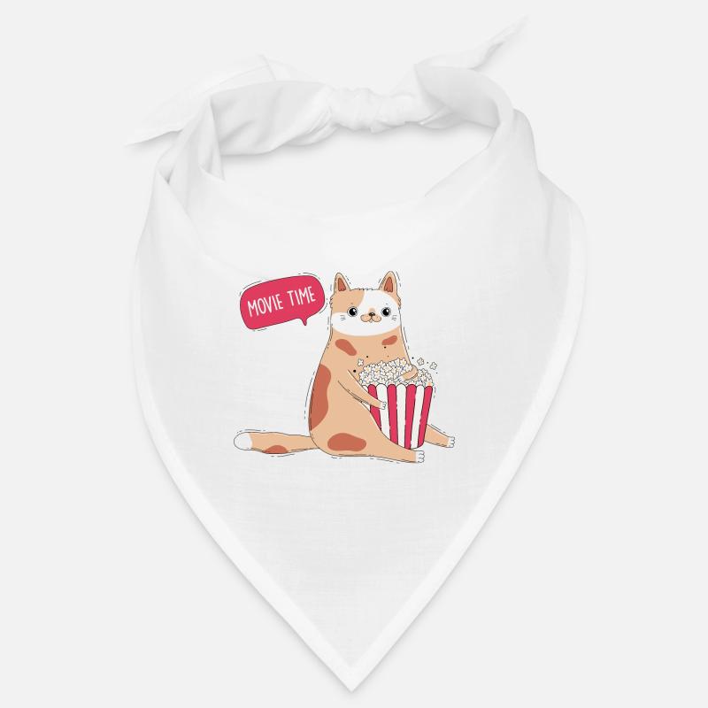 Chat et maïs soufflé Bandana