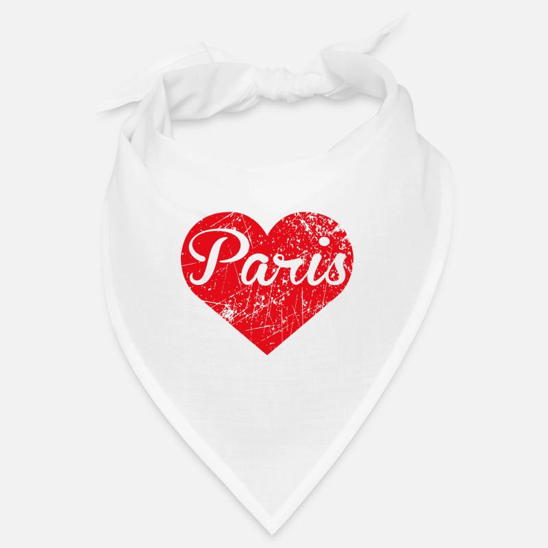 Paris Heart Bandana