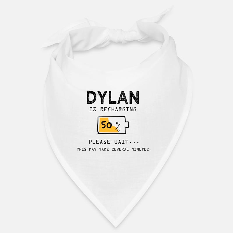 Dylan Lustiger Name Sarkastische Dylan Geschenke - Bandana - Weiß