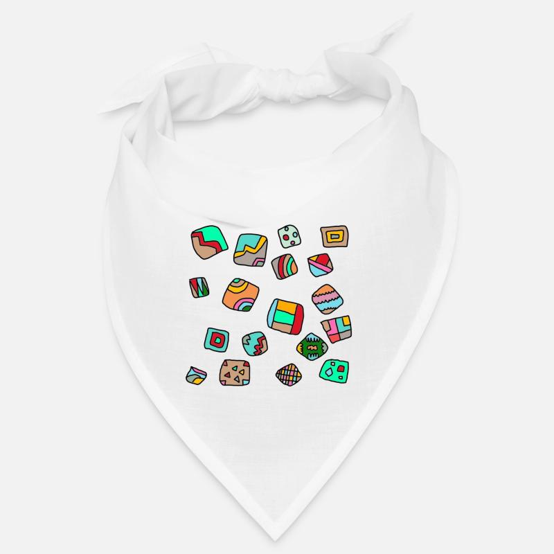 Multicolored dice Bandana