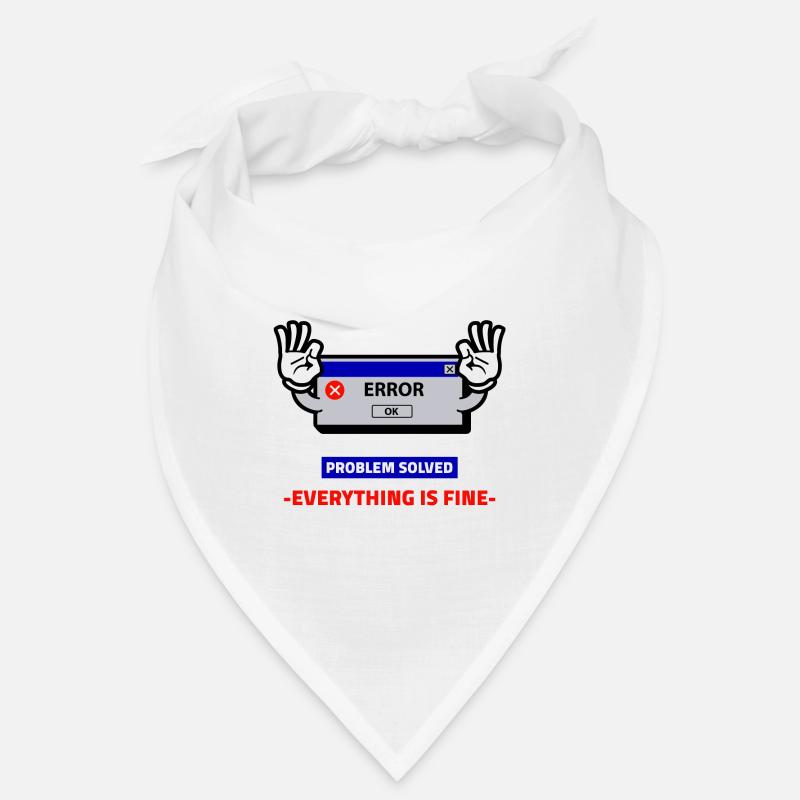 Error message problem 2020 funny funny humor - Bandana - white