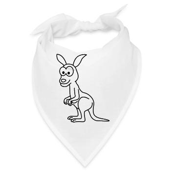 Kangaroo Comic - Bandana - Weiß - Vorne