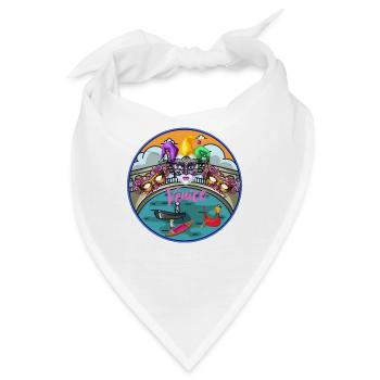 Venedig, Italien - Bandana - Weiß - Vorne