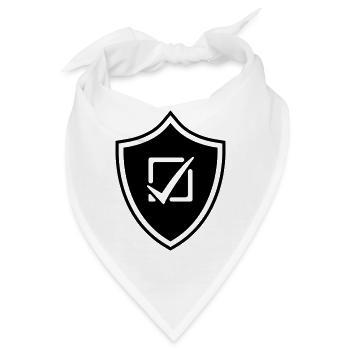 Häkchen Wahlen Wappen - Bandana - Weiß - Vorne