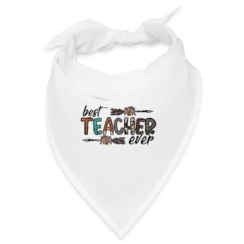 Bester Lehrer aller Zeiten - Bandana - Weiß - Vorne