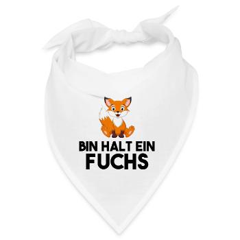 Bin Halt Ein Fuchs - Bandana - Weiß - Vorne