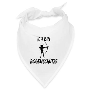 ich bin bogenschütze archery archer bogenschiessen - Bandana - Weiß - Vorne