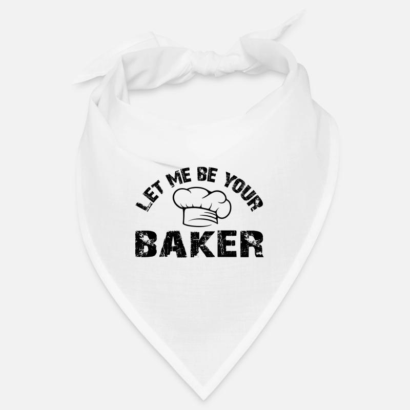 Lass mich Dein Bäcker sein mit Bäckermütze Spruch Bandana
