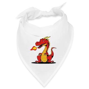 Drachenstark durch den Alltag - Bandana - Weiß - Vorne