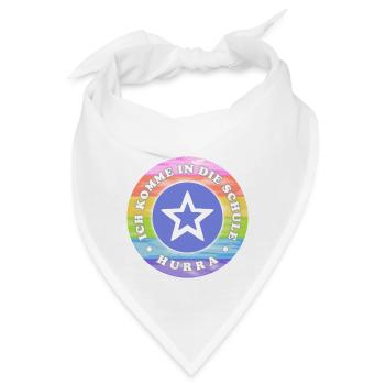 Einschulung - Schulkind - Bandana - Weiß - Vorne