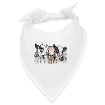 Cows Friends - Bandana - Weiß - Vorne