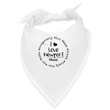 I love Newport - Orange County - Bandana - Weiß - Vorne