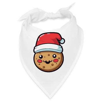 Keks Weihnachten Comic - Bandana - Weiß - Vorne