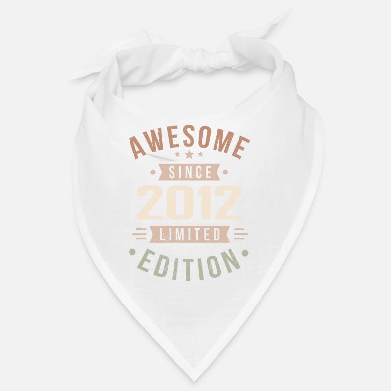 Original 2012 Millésime Vintage Anniversaire 2012 Bandana