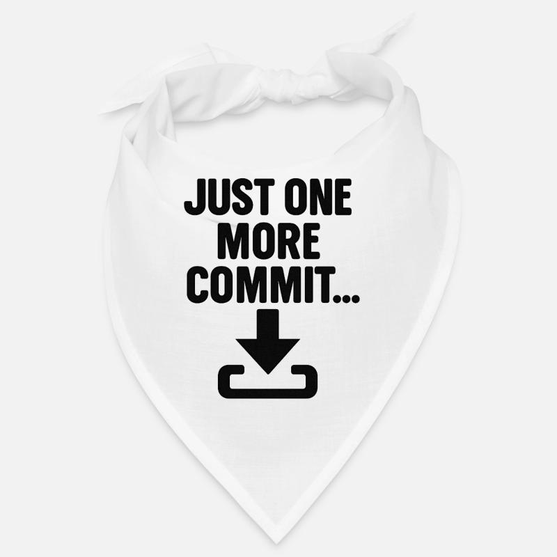 Just One More Commit – Funny Programmer T-Shirt Bandana