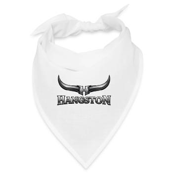 Hangston Horn Logo Metallisch - Bandana - Weiß - Vorne