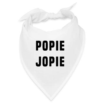 POPIE JOPIE (Lustiger Text) - Bandana - Weiß - Vorne