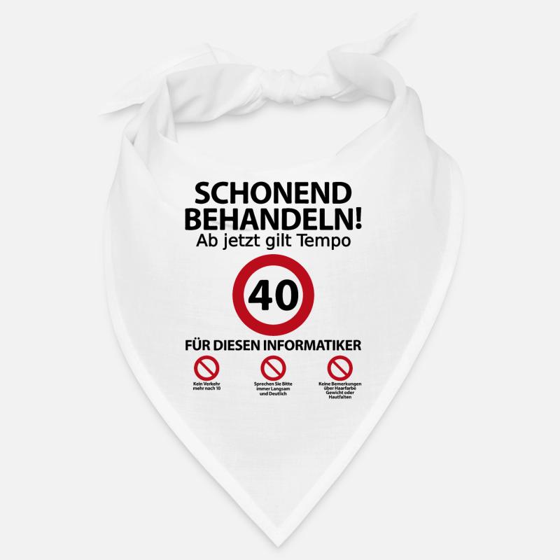 40 Geburtstag Informatiker Geburtstagsgeschenk Bandana
