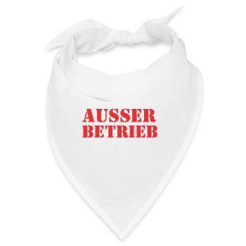 Außer Betrieb Geduldsfaden Gerissen - Bandana - Weiß - Vorne