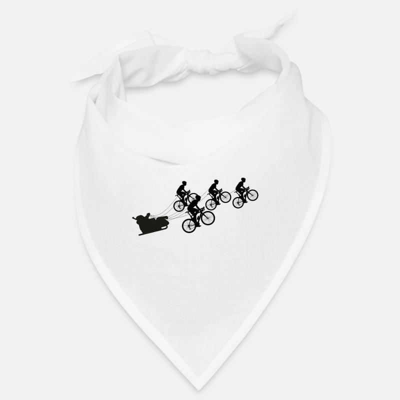 Weihnachtsmann mit Fahrrädern Bandana