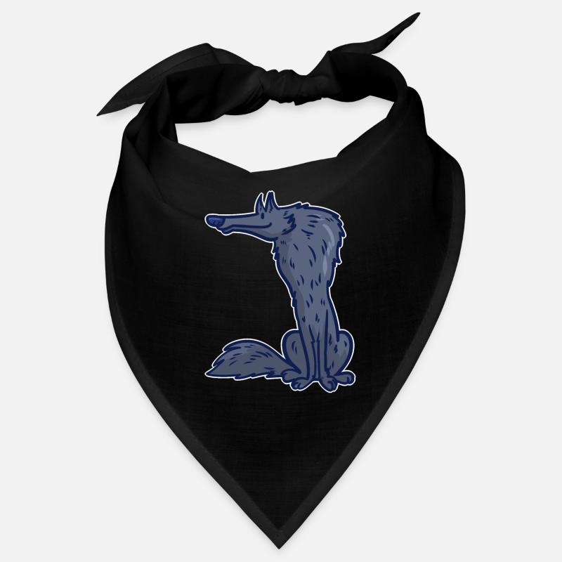 Wolf Cartoon Comic Rudel Beute Geschenk Idee Wild Bandana
