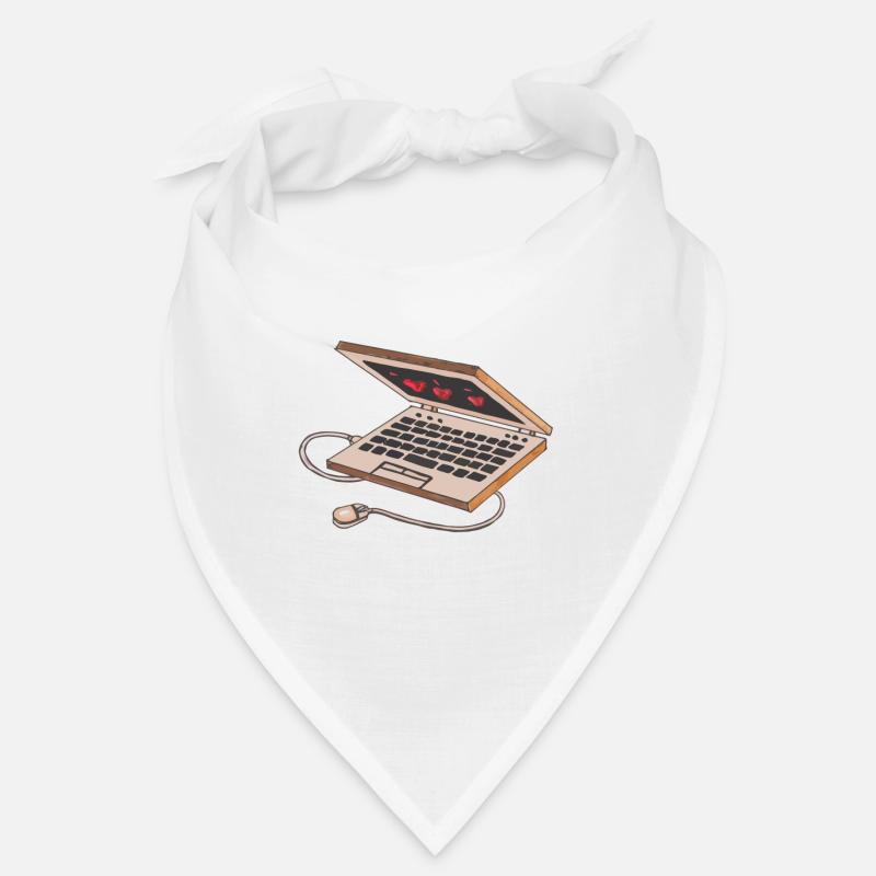3D Laptop Notebook Computer Maus PC Tastatur Bandana