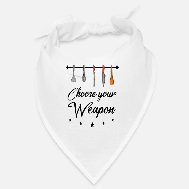 Kochen - Koch - Küche - Chef - Bandana - Weiß