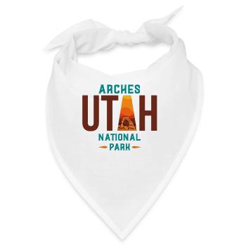 Nationalpark Arches, Nationalpark Arches national - Bandana - Weiß - Vorne
