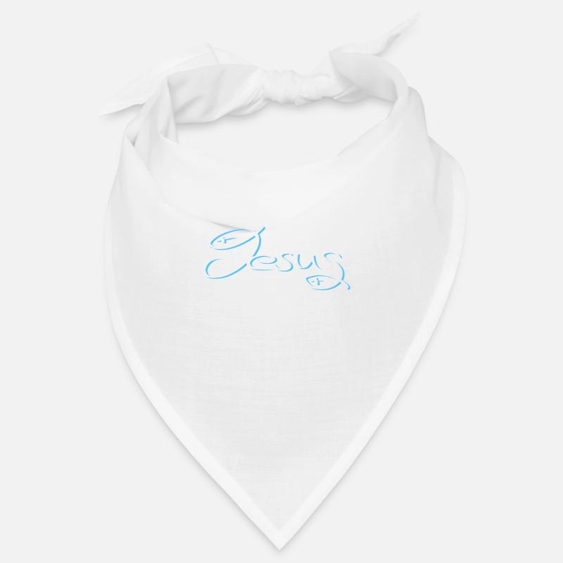 Fish Jesus nice and discreet - Bandana - white
