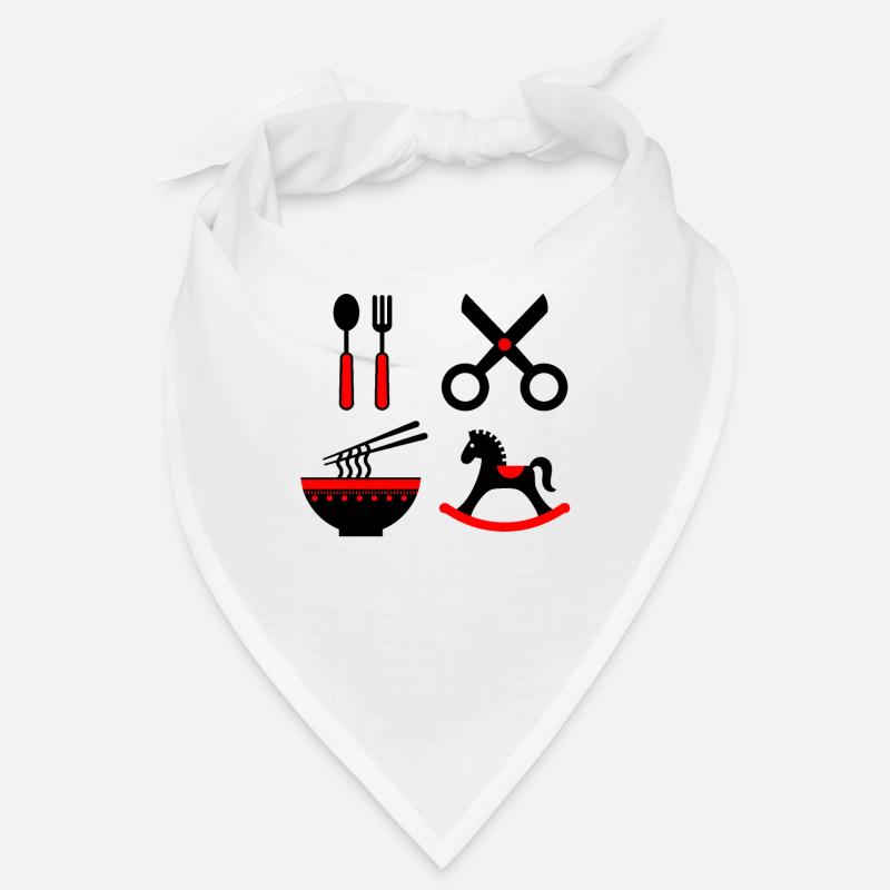 Bébé avec un contraste élevé Bandana