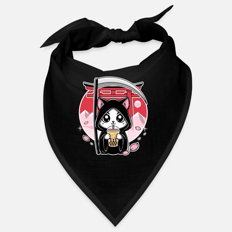 Sensenmann Anime Katze Kirschblüte Bandana