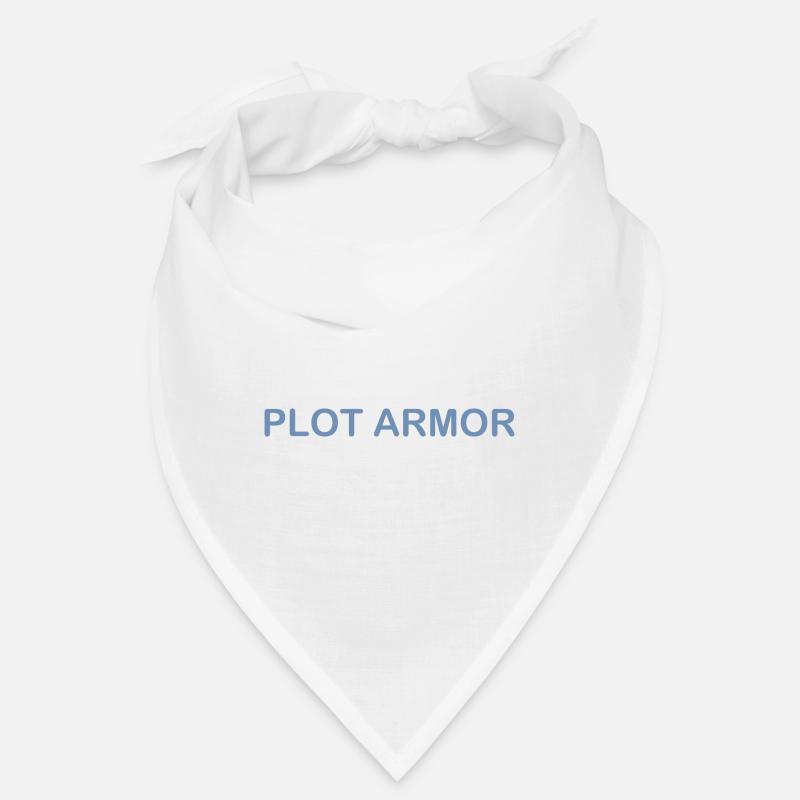 Lustige Sprüche über Plot Armor im Kino Bandana