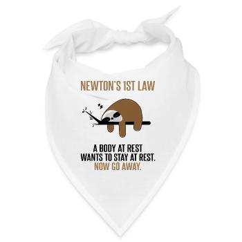 Trägheitsgesetz Newton - Bandana - Weiß - Vorne
